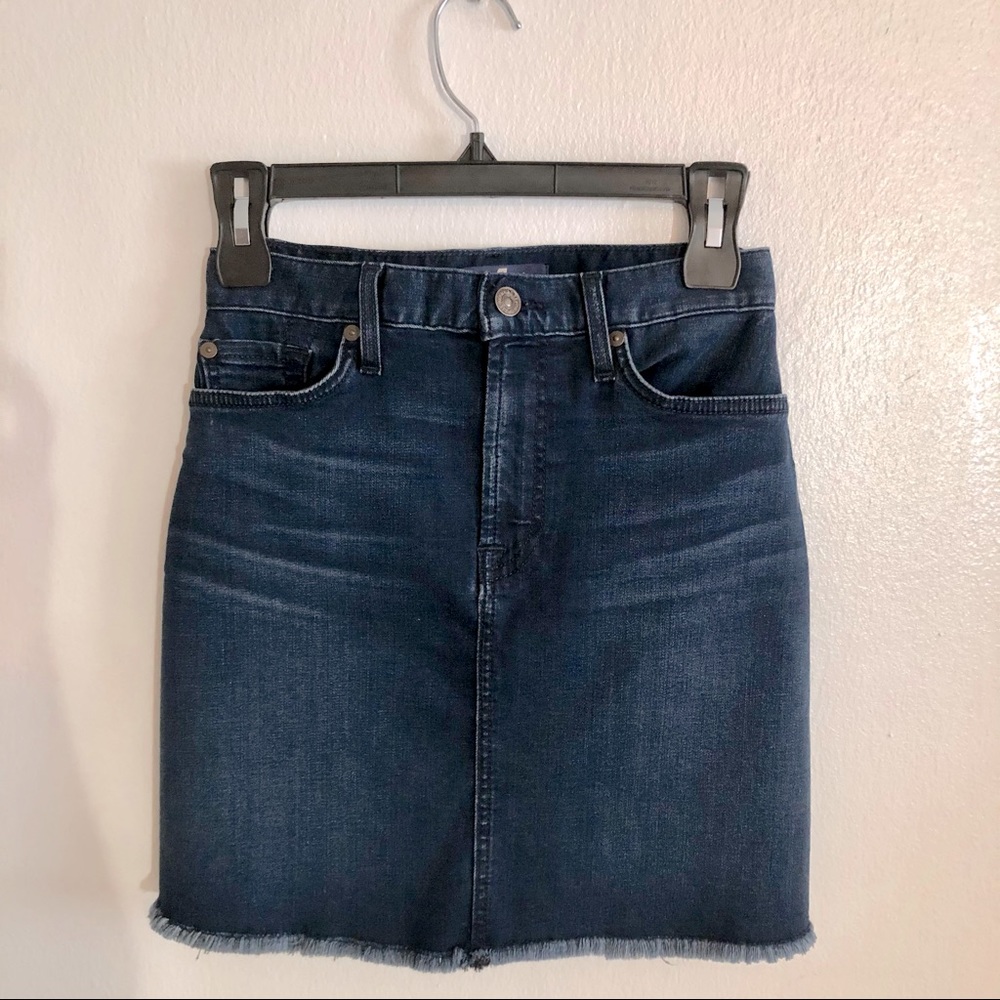 7 For All Mankind Denim Skirt